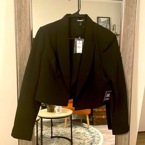 Express black cropped blazer jacket, professional, brand new